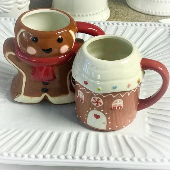 2 NEW Target Wondershop Threshold Gingerbread Man & Gingerbread House Mug Set ๐๐ - Picture 2 of 16